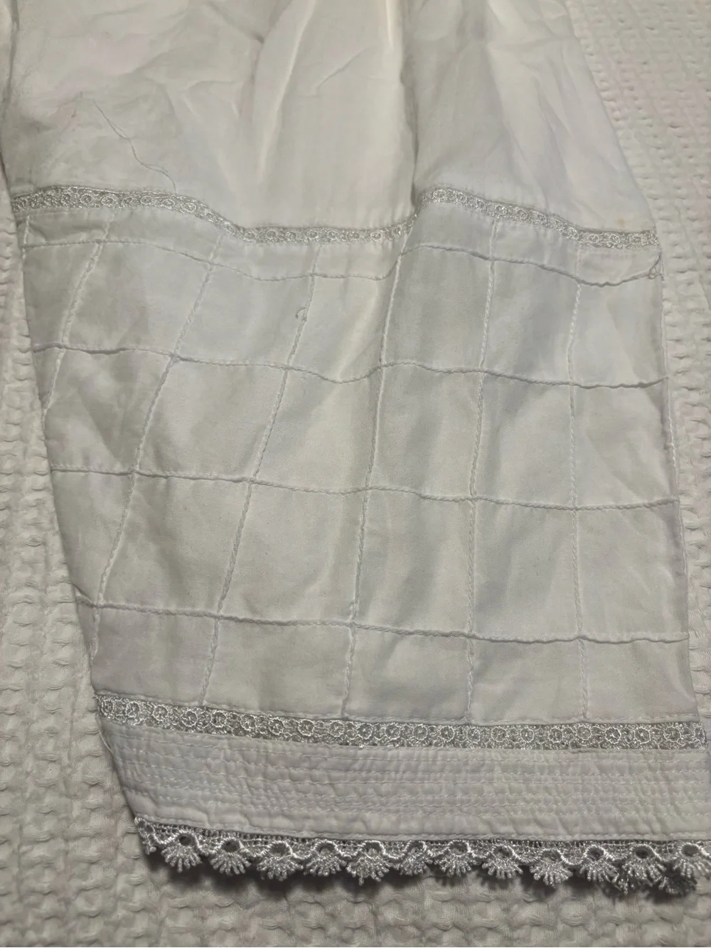 Unbranded Women White Cotton Lace Trim Bloomers Prairie Victorian
